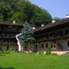 courtyard of a monastery