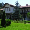 Balkan monastery courtyard